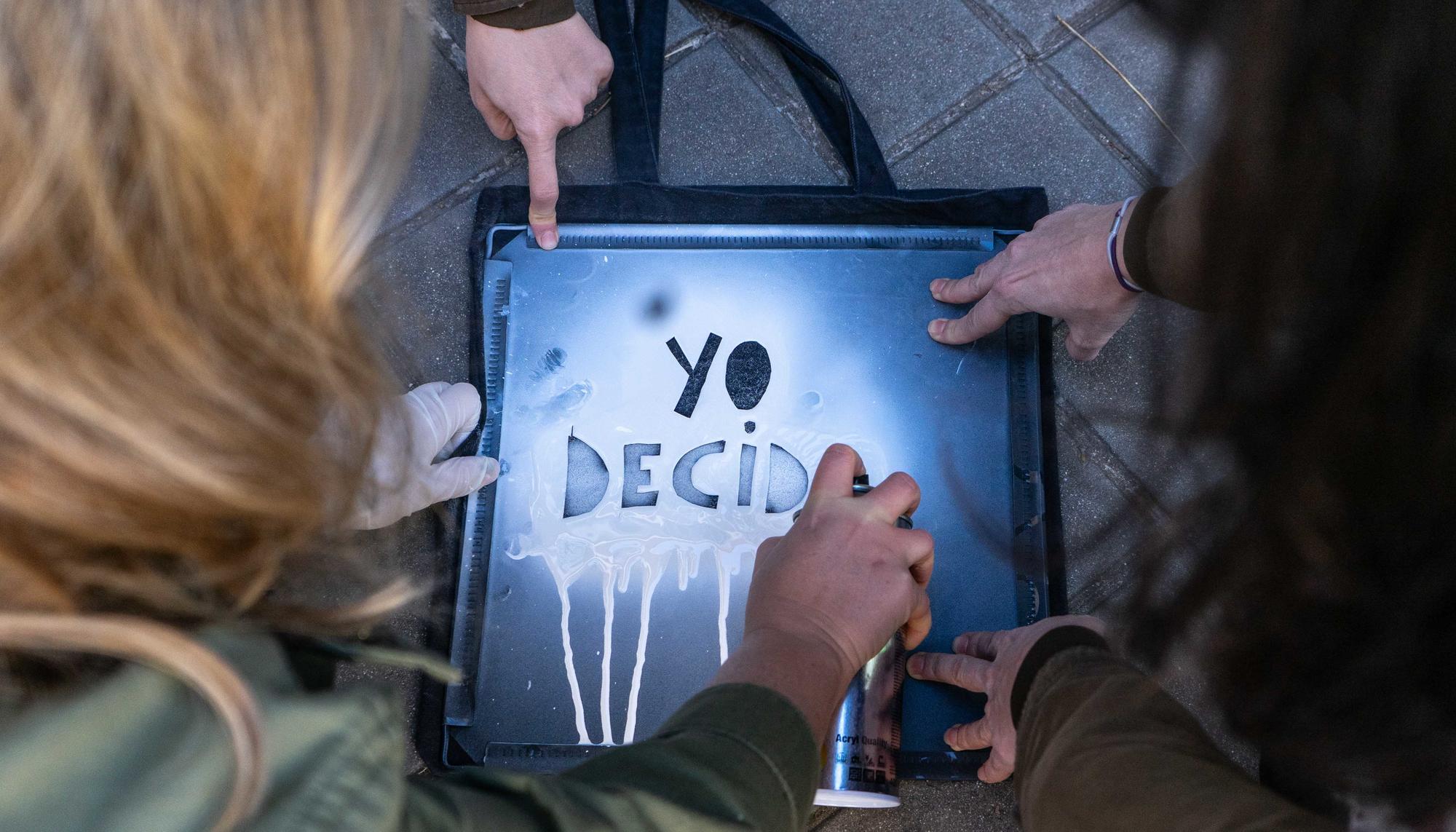 Mani Madrid Apoyo Aborto en Argentina 2